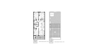 Bungalow floor plan, 2 bedrooms in RAMBLA BEACH IV No. 6