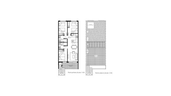 Bungalow floor plan, 2 bedrooms in RAMBLA BEACH IV No. 6 (2D)